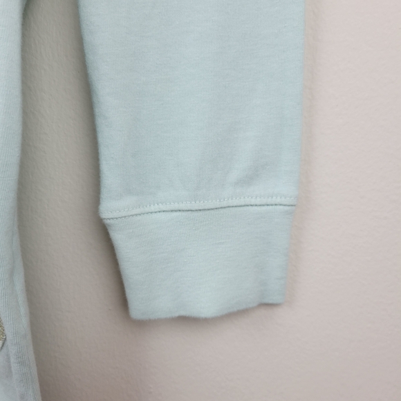 Juicy Couture Big Deal Rhinestone Graphic Baby Tee Size S Blue Mint Y2K Vintage - Picture 5 of 11